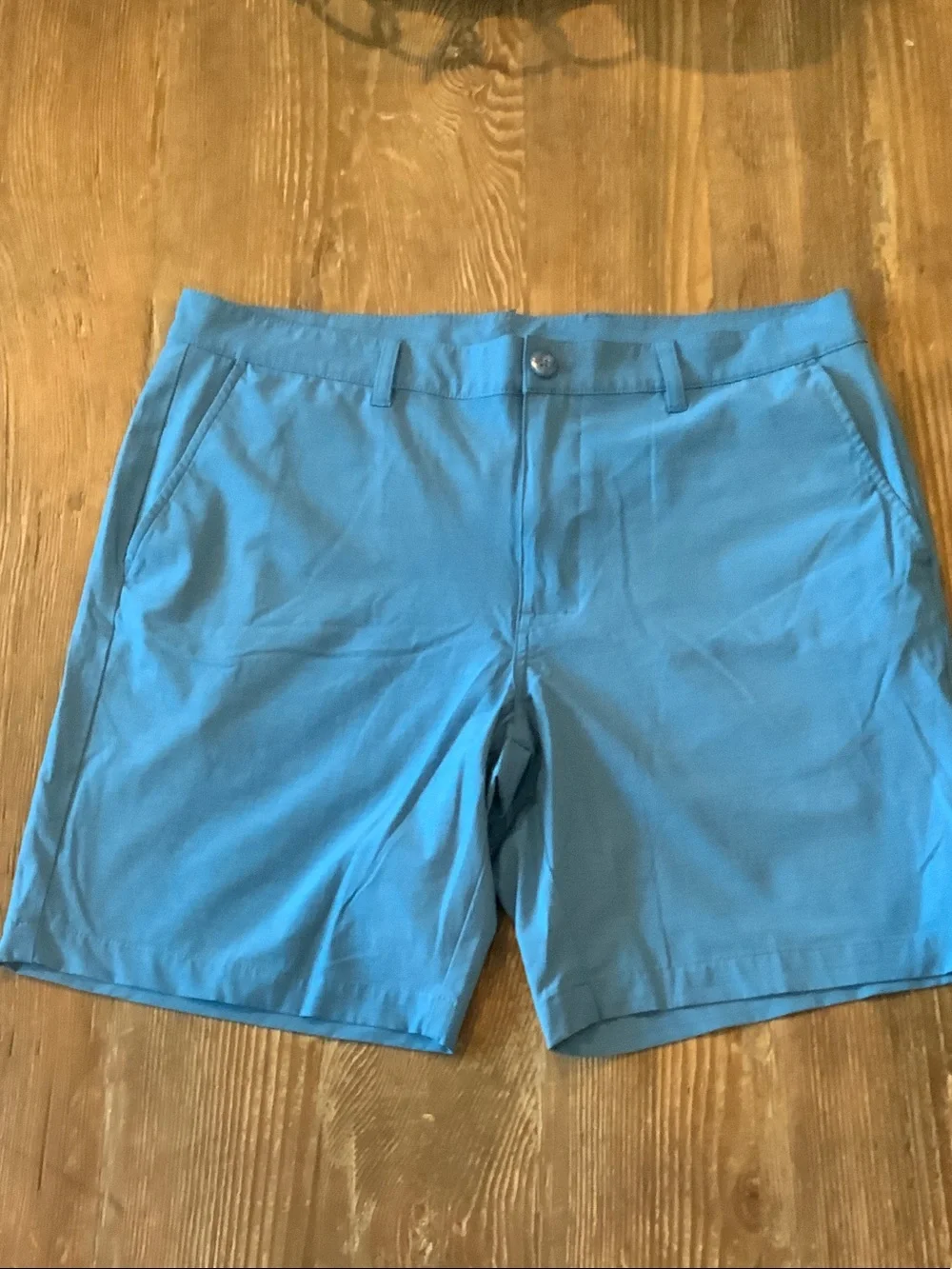 Callaway Sky Blue Flat-Front Golf Shorts